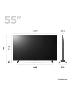 LG 2023 UR78 55-Inch, 4K UHD, Smart TV -Digital Station VI2WT SQ4 0000000005 GREY SLd