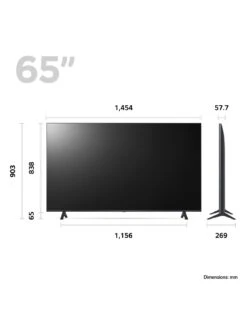 LG 2023 UR78 65-inch, 4K UHD, Smart TV -Digital Station VI2WU SQ4 0000000005 GREY SLd