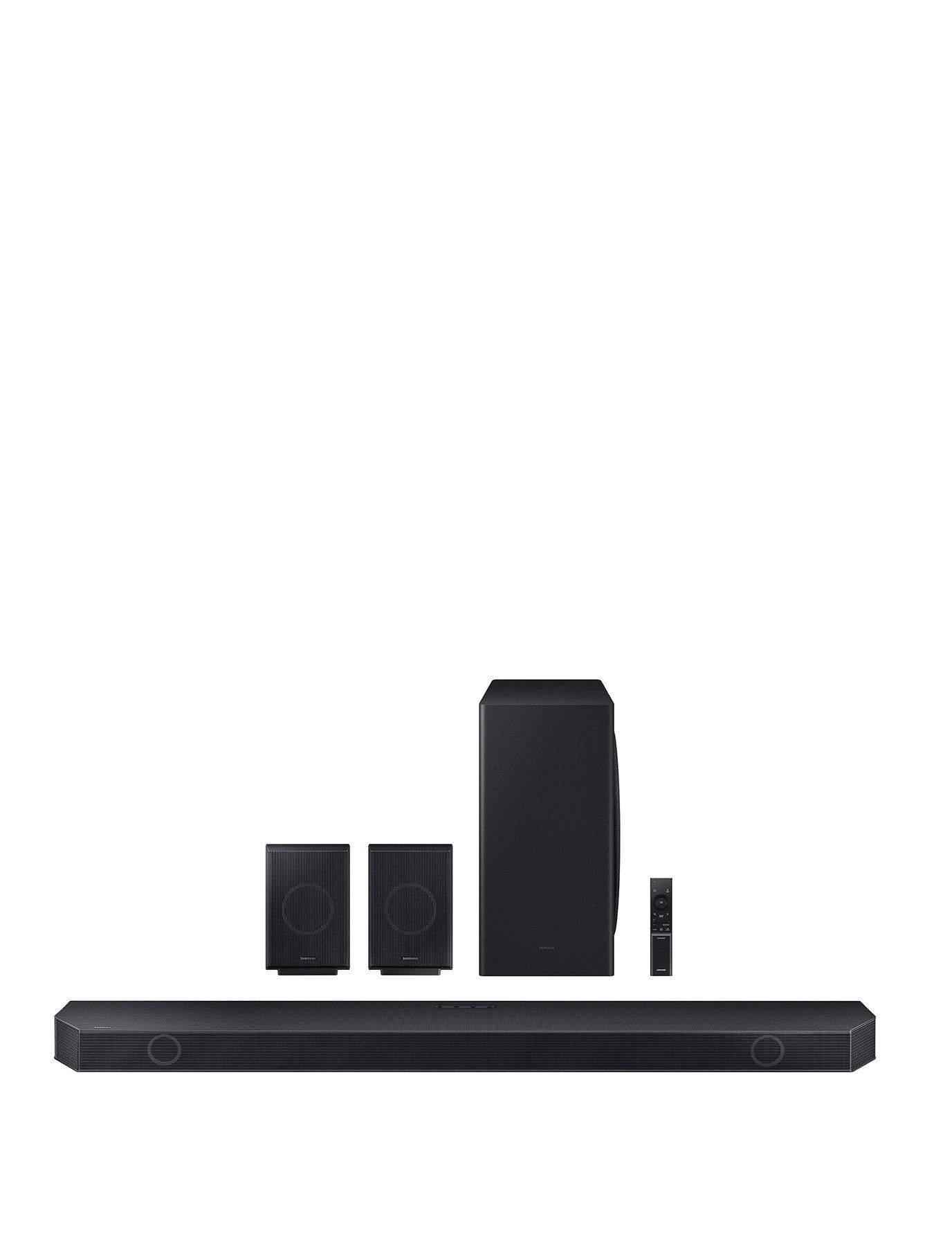 Samsung HW-Q930C 9.1.4ch Wireless Dolby Atmos Soundbar With Rear Speakers, Subwoofer And Q-Symphony 1 Samsung HW-Q930C 9.1.4ch Wireless Dolby Atmos Soundbar With Rear Speakers, Subwoofer And Q-Symphony