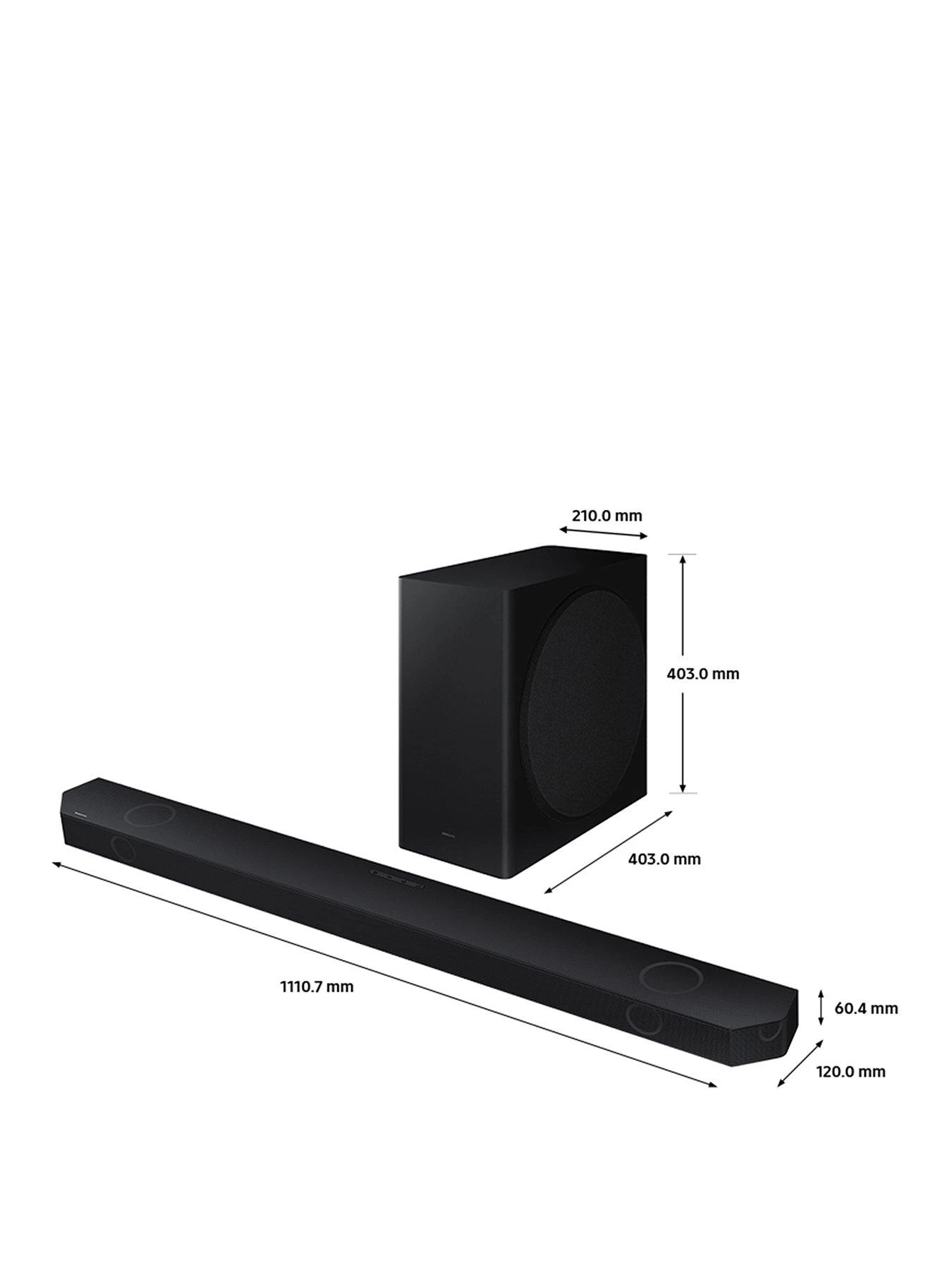Samsung HW-Q800C 5.1.2ch Wireless Dolby Atmos Soundbar With Subwoofer And Q-Symphony 2 Samsung HW-Q800C 5.1.2ch Wireless Dolby Atmos Soundbar With Subwoofer And Q-Symphony - Image 2