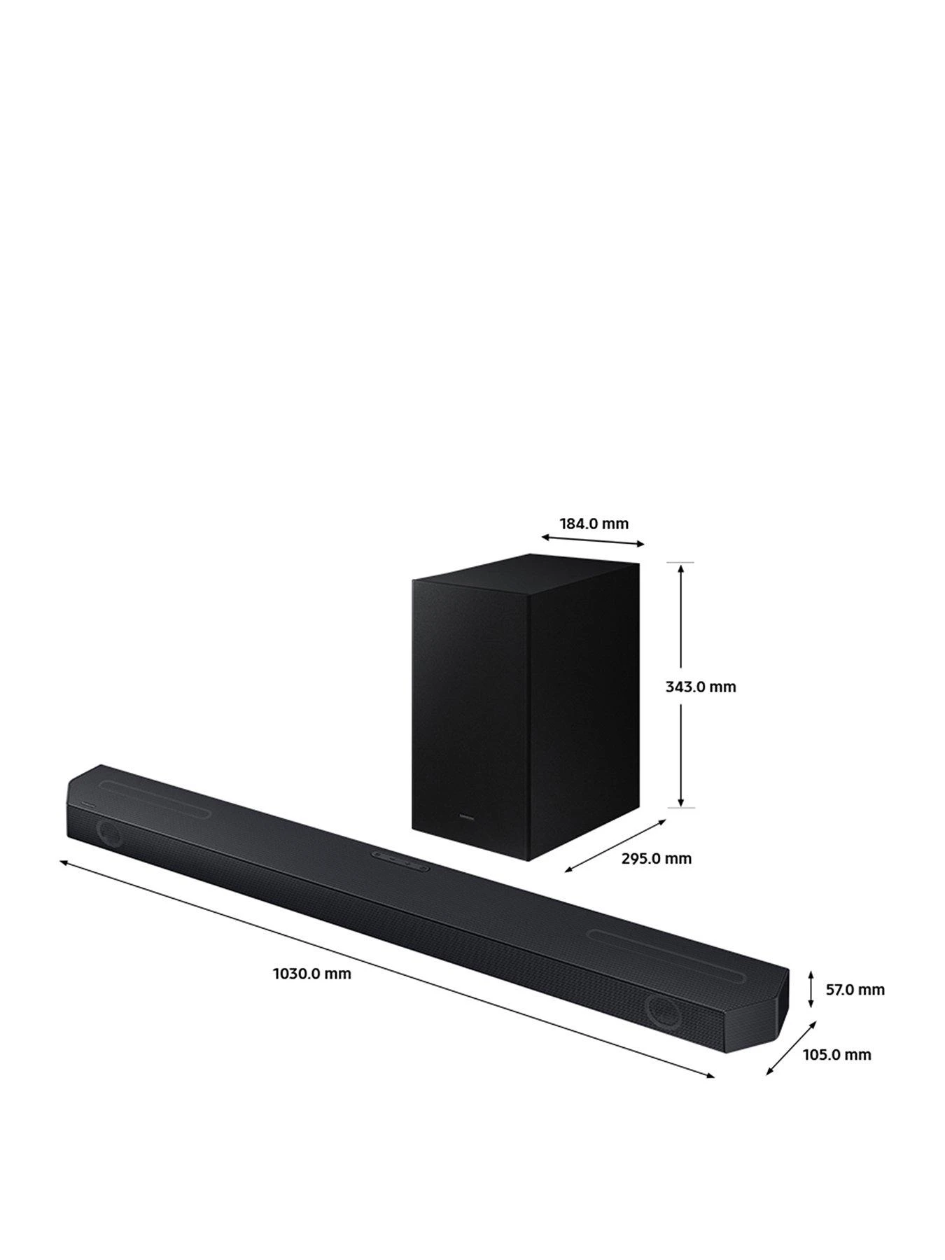 Samsung HW-Q600C 3.1.2ch Wireless Dolby Atmos Soundbar With Subwoofer And Q-Symphony 2 Samsung HW-Q600C 3.1.2ch Wireless Dolby Atmos Soundbar With Subwoofer And Q-Symphony - Image 2