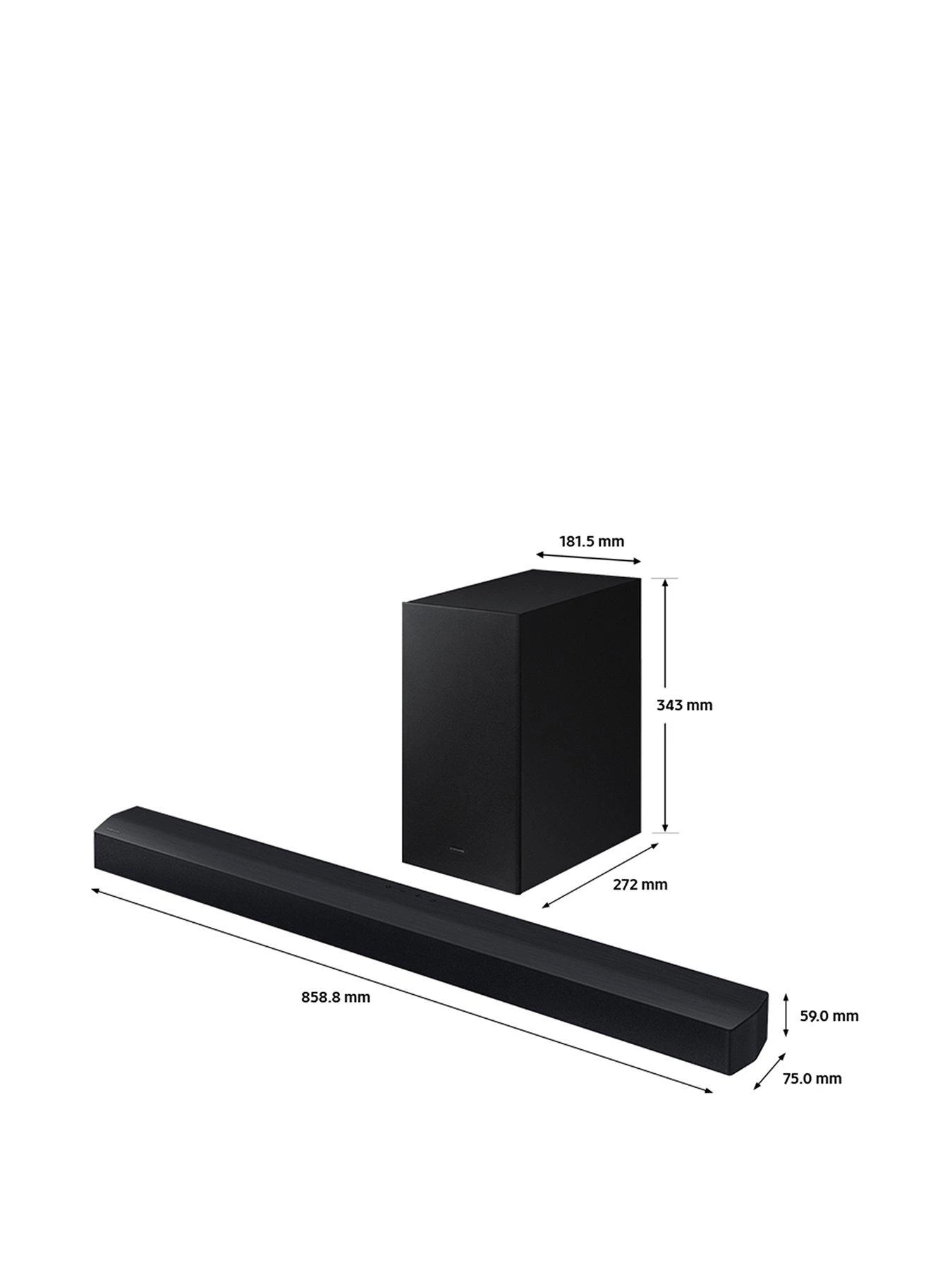 Samsung HW-C430 2.1ch, 270W Wireless Soundbar With Subwoofer 2 Samsung HW-C430 2.1ch, 270W Wireless Soundbar With Subwoofer - Image 2