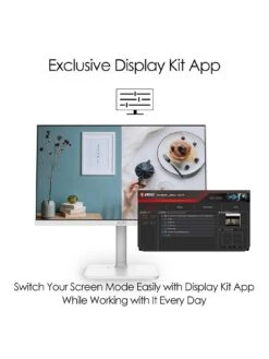 MSI Modern MD241PW 23.8 Inch, Full HD, 75Hz, IPS, USB Type-C, Monitor With Adjustable Stand & Built-in Speakers -Digital Station VIE9B SQ7 0000000004 BLACK SLd3