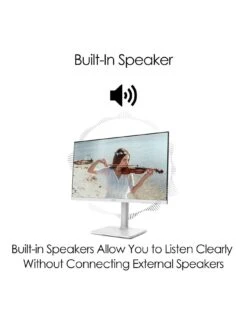 MSI Modern MD272QPW 27 Inch, Quad HD, 75Hz, IPS, USB Type-C, Built-in USB Hub, Flat Monitor With Adjustable Stand & Built-in Speakers -Digital Station VIE9C SQ7 0000000004 BLACK SLd3