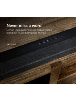 Denon DHT-S517 Dolby Atmos Bluetooth Soundbar -Digital Station VIIHB SQ5 0000000004 BLACK SLd1