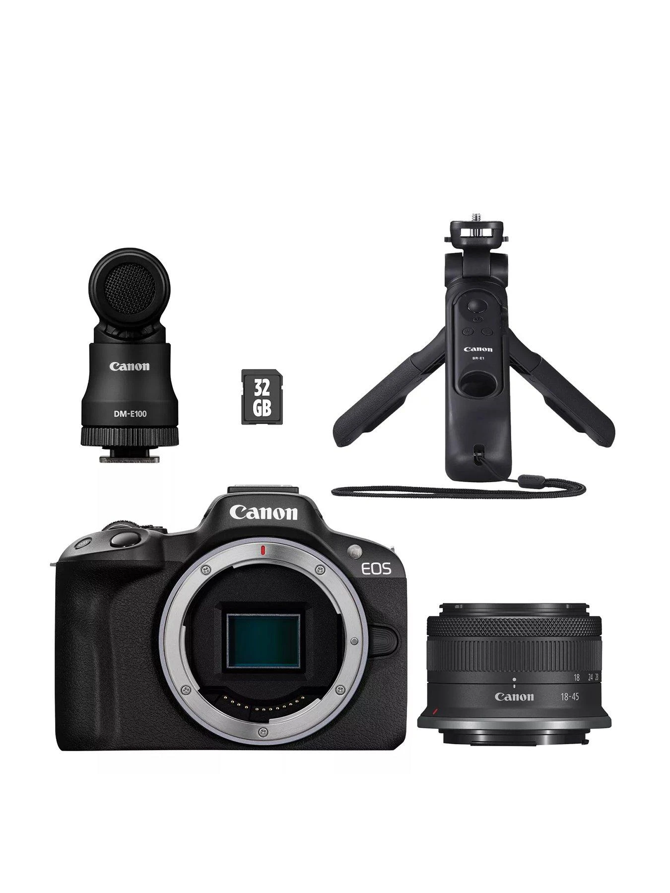 Canon® Canon EOS R50 APS-C Mirrorless Camera Inc RF-S 18-45mm Lens Creator Kit - Black 1 Canon® Canon EOS R50 APS-C Mirrorless Camera Inc RF-S 18-45mm Lens Creator Kit - Black