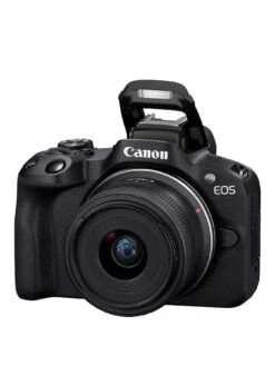 Canon® Canon EOS R50 APS-C Mirrorless Camera Inc RF-S 18-45mm Lens Creator Kit - Black 9 Canon® Canon EOS R50 APS-C Mirrorless Camera Inc RF-S 18-45mm Lens Creator Kit - Black -Digital Station VIMGE SQ3 0000000004 BLACK SLa