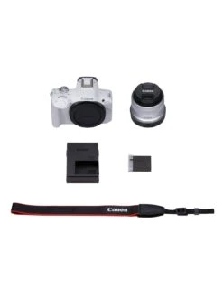 Canon® Canon EOS R50 APS-C Mirrorless Camera Inc RF-S 18-45mm Lens - White -Digital Station VIMGF SQ6 0000000013 WHITE SLd2