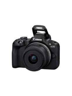 Canon® Canon EOS R50 APS-C Mirrorless Camera Inc RF-S 18-45mm+ RF-S 55-210mm Lens -Digital Station VIMGG SQ4 0000000004 BLACK SLd
