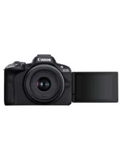 Canon® Canon EOS R50 APS-C Mirrorless Camera Inc RF-S 18-45mm+ RF-S 55-210mm Lens -Digital Station VIMGG SQ5 0000000004 BLACK SLd1