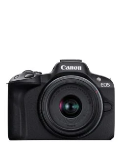 Canon® Canon EOS R50 APS-C Mirrorless Camera Inc RF-S 18-45mm Lens - Black