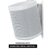 Flexson Wall Mount For Sonos One, One SL And Play:1 - White Single
