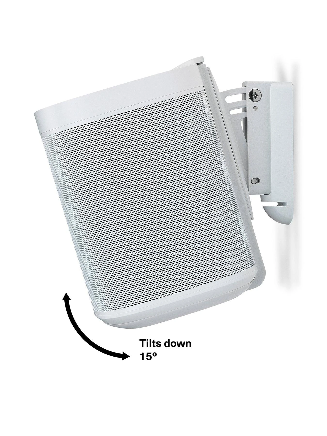 Flexson Wall Mount For Sonos One, One SL And Play:1 - White Single 2 Flexson Wall Mount For Sonos One, One SL And Play:1 - White Single - Image 2