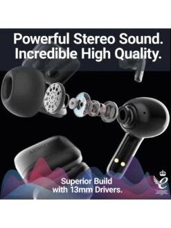 Majority TRU 1 Wireless Bluetooth Earbuds - Black 12 Majority TRU 1 Wireless Bluetooth Earbuds - Black -Digital Station VIQN9 SQ5 0000000004 BLACK SLd1