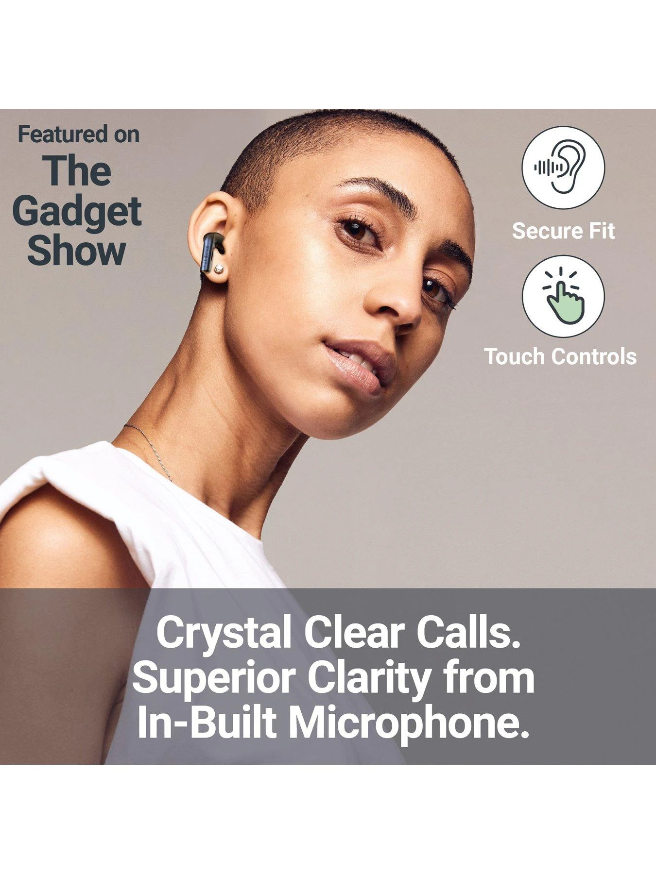 Majority TRU 1 Wireless Bluetooth Earbuds - Black 6 Majority TRU 1 Wireless Bluetooth Earbuds - Black - Image 6