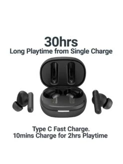 Majority Tru 2 ANC Earphones Black -Digital Station VIQNB SQ3 0000000004 BLACK SLa
