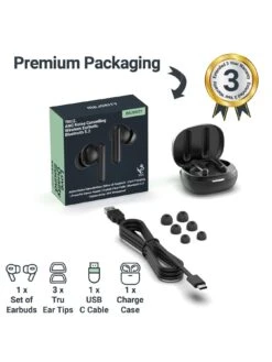 Majority Tru 2 ANC Earphones Black -Digital Station VIQNB SQ7 0000000004 BLACK SLd3