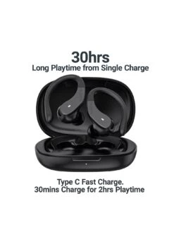 Majority Tru Sport TWS Earphones Black -Digital Station VIQNC SQ3 0000000004 BLACK SLa