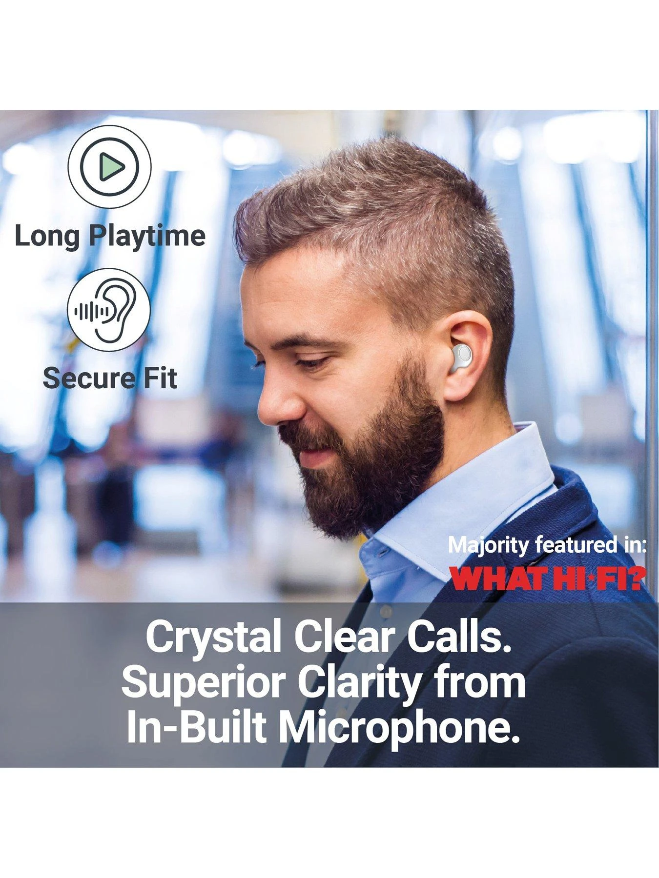 Majority Tru Bio TWS Earbuds White 6 Majority Tru Bio TWS Earbuds White - Image 6