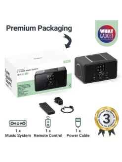 Majority Bard Music System With Internet, DAB And FM Radio Black -Digital Station VIQNT SQ7 0000000004 BLACK SLd3