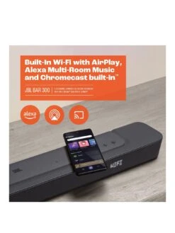 JBL BAR 300 5.0-ch Soundbar With MultiBeam And Virtual Dolby Atmos -Digital Station VIU29 SQ3 0000000004 BLACK SLa