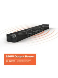 JBL BAR 300 5.0-ch Soundbar With MultiBeam And Virtual Dolby Atmos -Digital Station VIU29 SQ4 0000000004 BLACK SLd