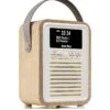 VQ Retro Mini Portable DAB Radio With Bluetooth - Oak