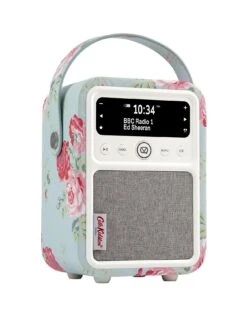 VQ Cath Kidson Mini Portable DAB+ Digital Radio With Bluetooth - Antique Rose