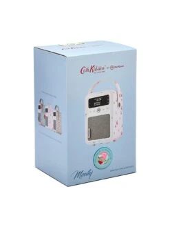 VQ Cath Kidson Mini Portable DAB+ Digital Radio With Bluetooth - Antique Rose -Digital Station VJ1XC SQ6 0000000067 CREAM SLd2