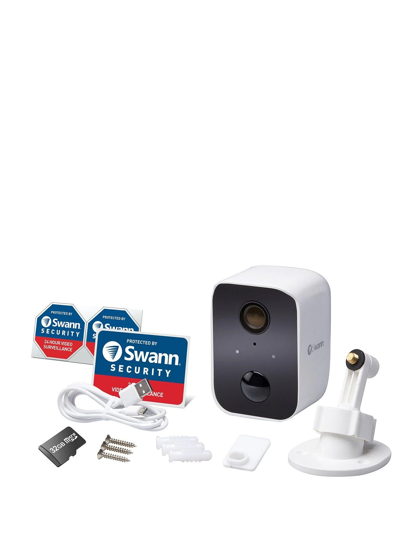 Swann Corecam 1080p Wire-Free Security Camera W 32GB SD Card - 1 Pack 1 Swann Corecam 1080p Wire-Free Security Camera W 32GB SD Card - 1 Pack