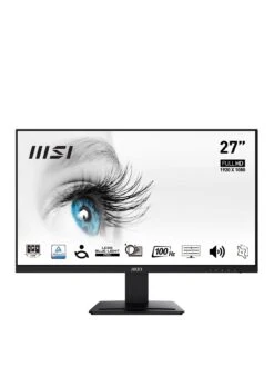 MSI PRO MP273A 27 Inch, Full HD, 100Hz, IPS, Flat Monitor With Built-in Speakers