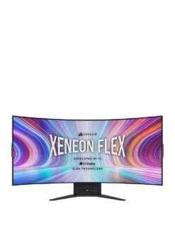 CORSAIR Xeneon Flex 45WQHD240 45-inch Widescreen OLED Black Bendable Monitor