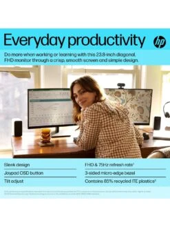 HP V24v G5 FHD Monitor -Digital Station VJDFU SQ6 0000000004 BLACK SLd2