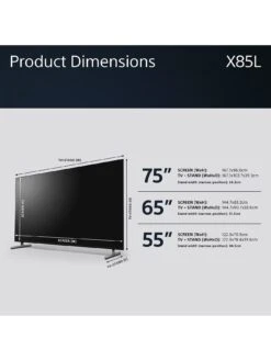 Sony KD55X85LU, 55 Inch, Full Array LED, 4K HDR, Google TV -Digital Station VJEL9 SQ6 0000000004 BLACK SLd2