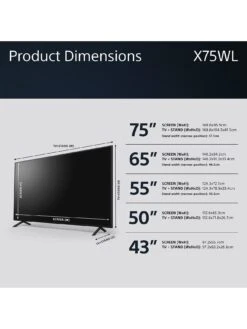 Sony KD55X75WLU 55-inch, LED, 4K HDR, Google TV 12 Sony KD55X75WLU 55-inch, LED, 4K HDR, Google TV -Digital Station VJELG SQ5 0000000004 BLACK SLd1