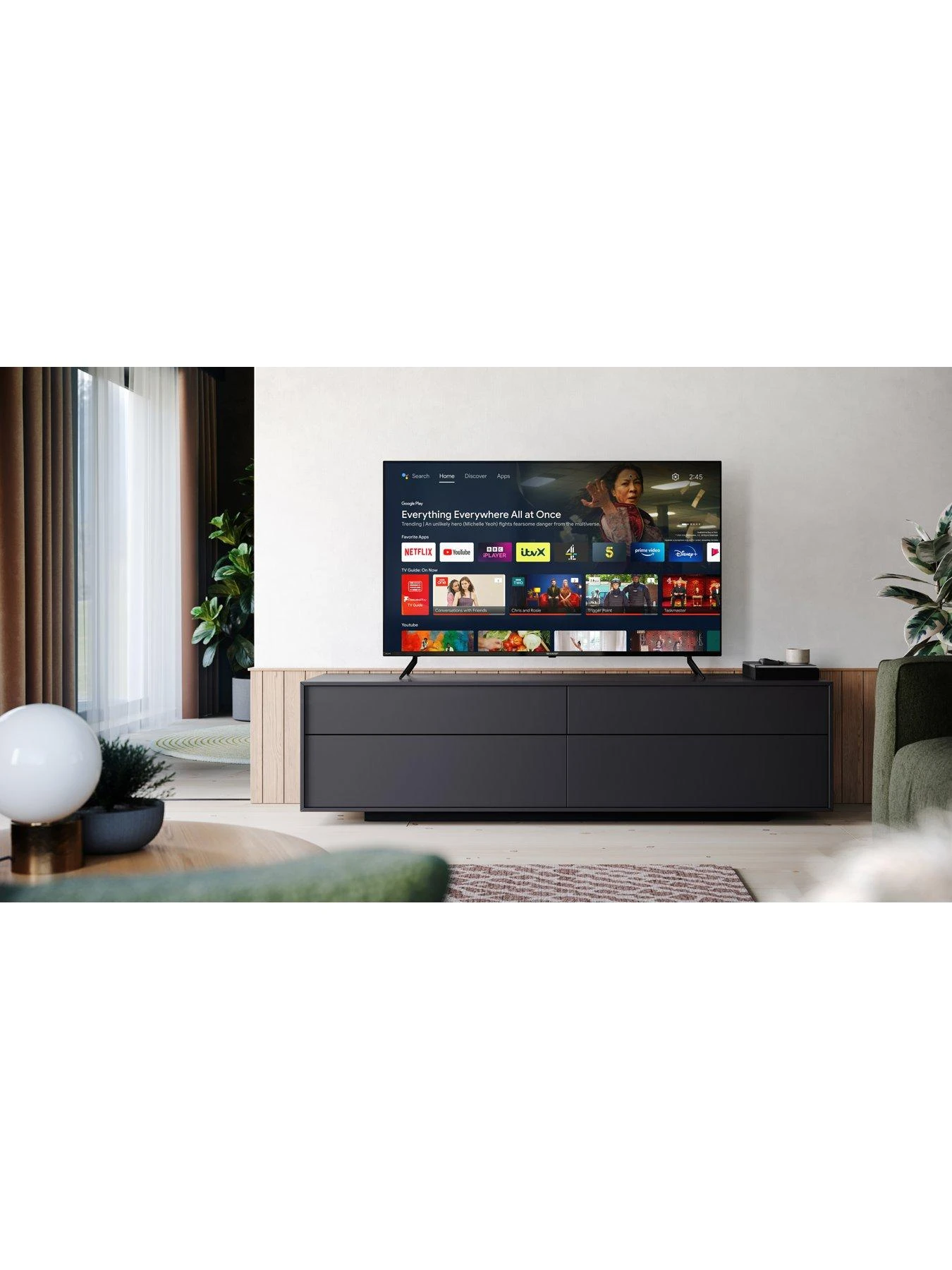 Sharp 55FL1K, 55 Inch, 4K Ultra HD, Android TV 4 Sharp 55FL1K, 55 Inch, 4K Ultra HD, Android TV - Image 4