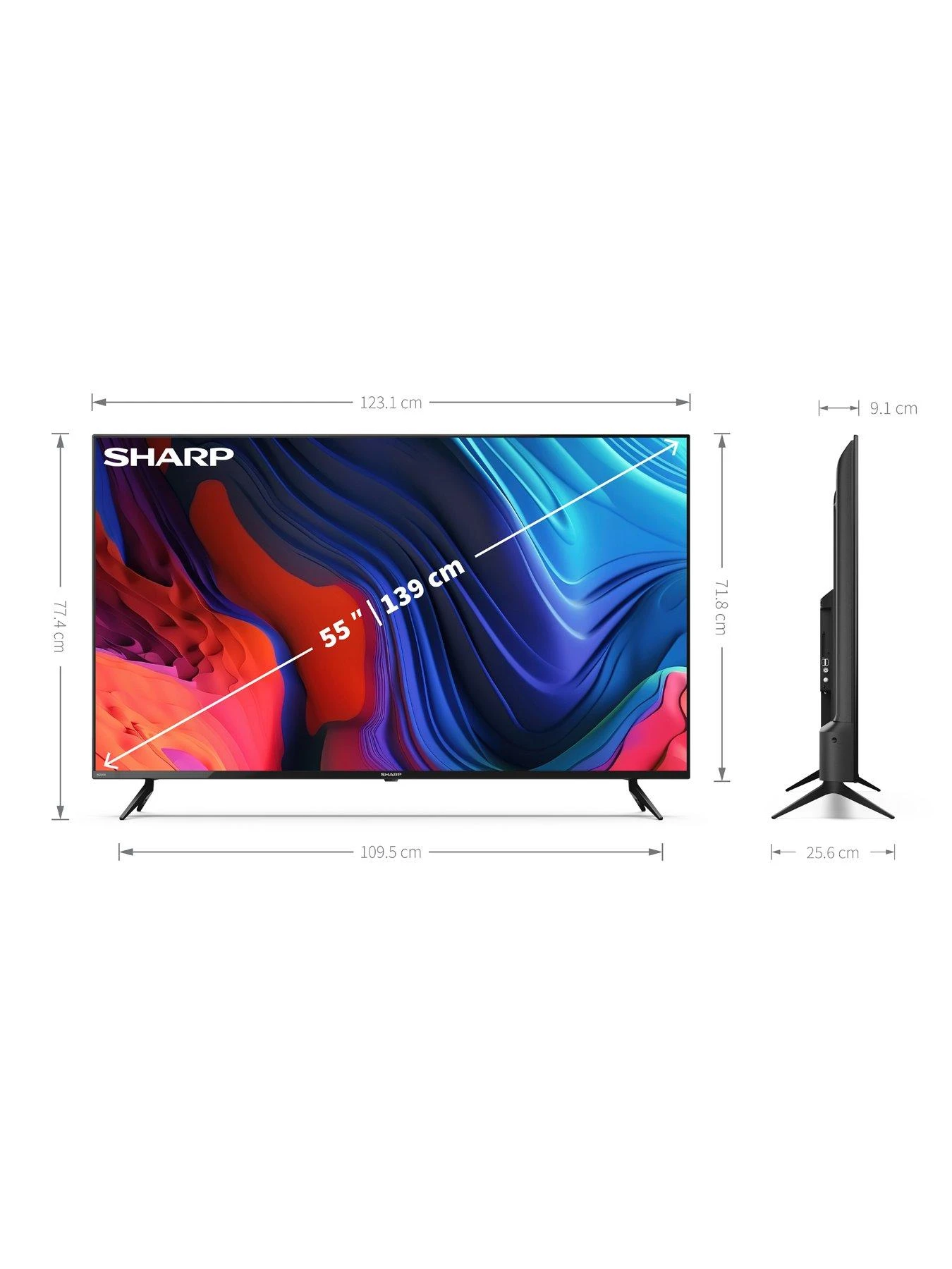 Sharp 55FL1K, 55 Inch, 4K Ultra HD, Android TV 5 Sharp 55FL1K, 55 Inch, 4K Ultra HD, Android TV - Image 5