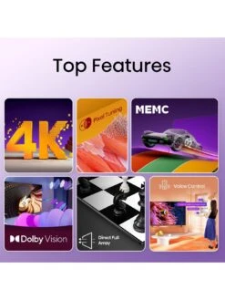 Hisense 50A6KTUK, 50 Inch, 4K, Smart TV -Digital Station VKT1M SQ5 0000000004 BLACK SLd1