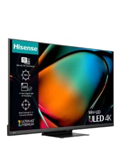 Hisense 75U8KQTUK, 75 Inch, Mini-LED, Ultra HD 4K, Smart TV -Digital Station VKT1R SQ3 0000000004 BLACK SLs