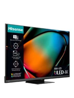 Hisense 65U8KQTUK, Mini-LED, 4K HDR10, Smart TV -Digital Station VKT1S SQ3 0000000004 BLACK SLs