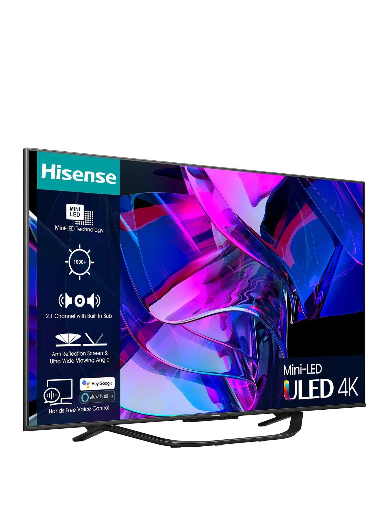 Hisense 65U7KQTUK, 65 Inch, 4K Ultra HD HDR, Mini-LED, Smart TV 3 Hisense 65U7KQTUK, 65 Inch, 4K Ultra HD HDR, Mini-LED, Smart TV - Image 3