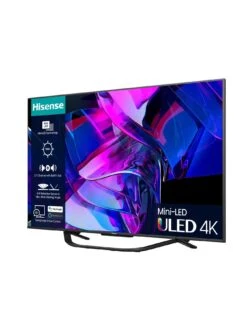 Hisense 65U7KQTUK, 65 Inch, 4K Ultra HD HDR, Mini-LED, Smart TV 10 Hisense 65U7KQTUK, 65 Inch, 4K Ultra HD HDR, Mini-LED, Smart TV -Digital Station VKT1W SQ4 0000000004 BLACK SLd