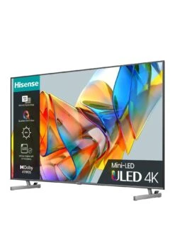 Hisense 55U6KQTUK, 55 Inch, 4K Ultra HD HDR, Mini-LED, Smart TV -Digital Station VKT1Z SQ3 0000000004 BLACK SLs