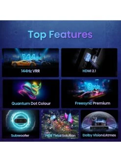 Hisense 65E7KQTUK Pro, 65 Inch, 4K Ultra HD, QLED, Smart TV -Digital Station VKT21 SQ5 0000000004 BLACK SLd1