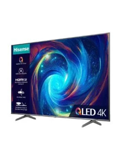 Hisense 55E7KQTUK Pro, 55 Inch, 4K Ultra HD, QLED, Smart TV -Digital Station VKT22 SQ4 0000000004 BLACK SLd