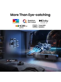 Hisense 55E7KQTUK Pro, 55 Inch, 4K Ultra HD, QLED, Smart TV -Digital Station VKT22 SQ6 0000000004 BLACK SLd2