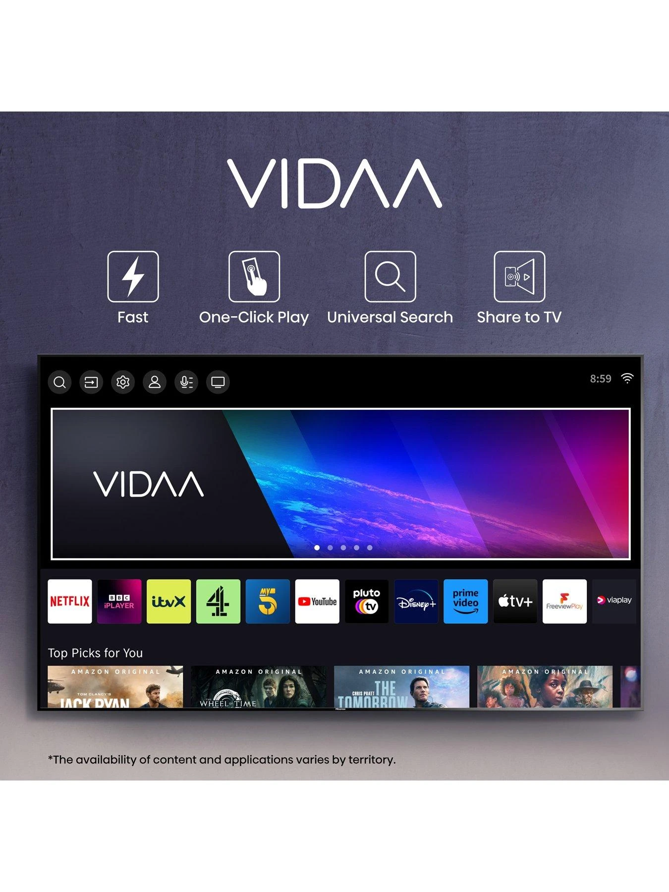 Hisense 55E7KQTUK, 55 Inch, QLED, 4K Ultra HD, Smart TV 4 Hisense 55E7KQTUK, 55 Inch, QLED, 4K Ultra HD, Smart TV - Image 4