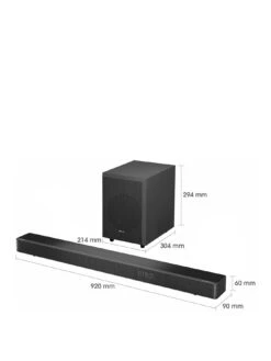 Hisense AX3120G 3.1.2 Channel 360W Dolby Atmos Soundbar With Wireless Subwoofer And Up Firing Speakers -Digital Station VKT26 SQ3 0000000004 BLACK SLa
