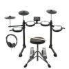 Axus Electronic Digital Drum Kit Package With Stool, Sticks And Headphones