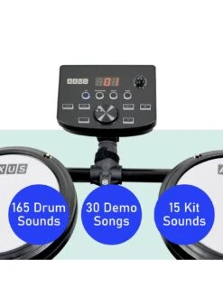 Axus Electronic Digital Drum Kit Package With Stool, Sticks And Headphones -Digital Station VLGA8 SQ3 0000000099 N A SLd1